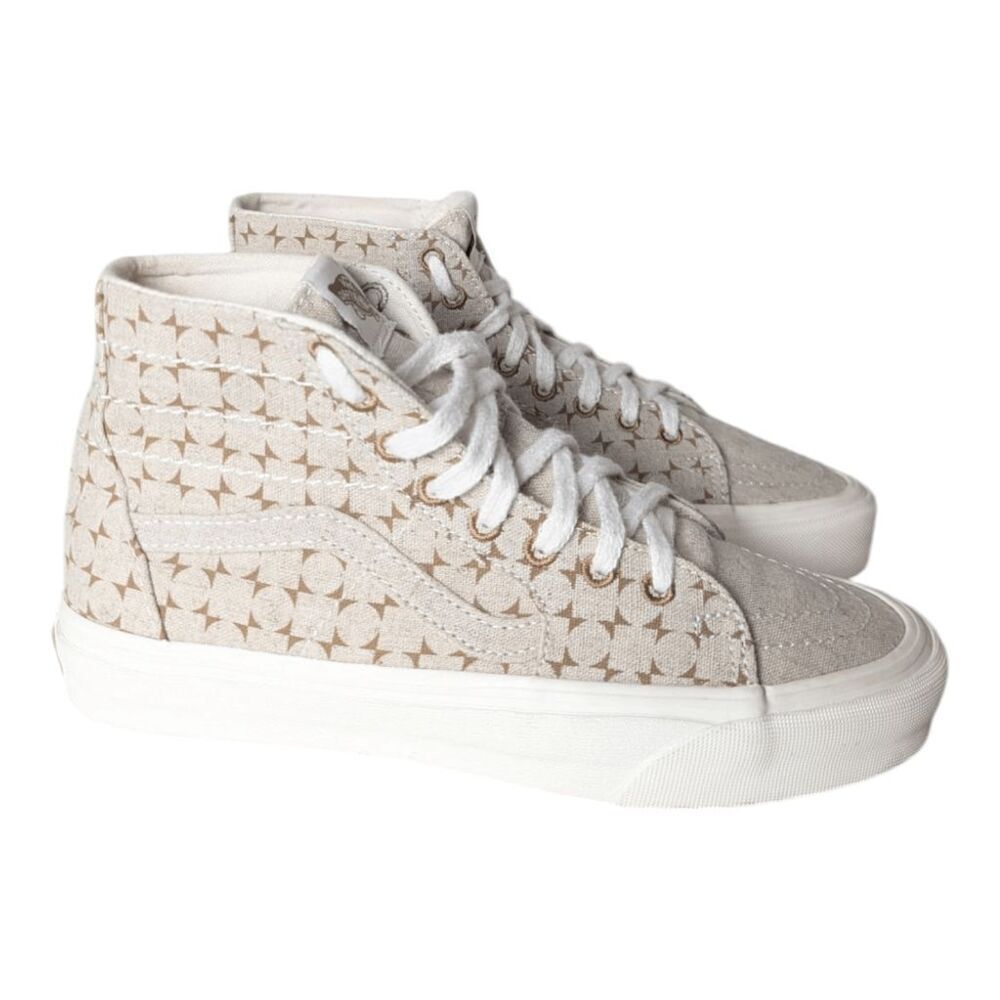 VANS Sk8-Hi Tapered 'Eco Theory/Checkerboard Brown' Sneakers Size M6.5/W8 - Picture 2 of 9